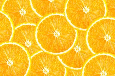 Sliced orange background Stock Photos