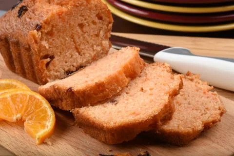 Sliced orange bread Stock Photos