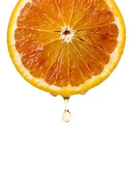 Sliced orange fruit Stock Photos