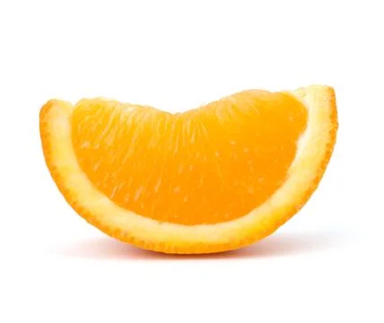 Sliced orange fruit segment Stock Photos