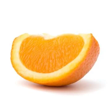 Sliced orange fruit segment Stock Photos