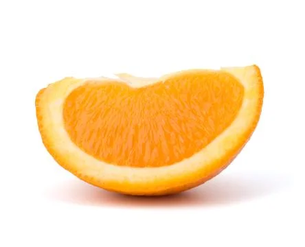 Sliced orange fruit segment Stock Photos