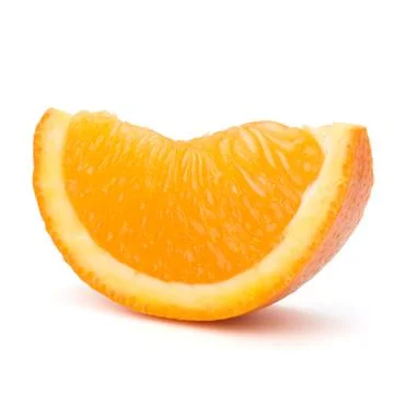 Sliced orange fruit segment Stock Photos