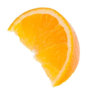 Sliced orange fruit segment Stock Photos