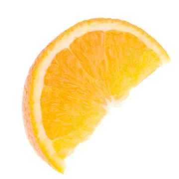 Sliced orange fruit segment Stock Photos