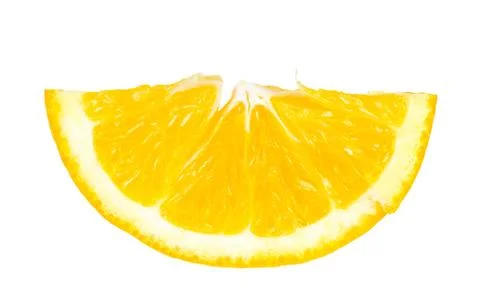 Sliced orange fruit segments Stock Photos