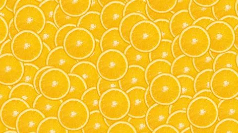 Sliced orange pattern. Bright flat lay backdrop 写真素材