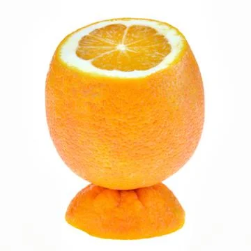 Sliced orange Stock Photos