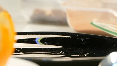 Sliced orange slices on a plate Stock-Footage 78284846