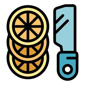Sliced oranges and knife representing healthy eating and freshness Stock Illustration