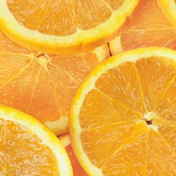 Sliced oranges Stock Photos