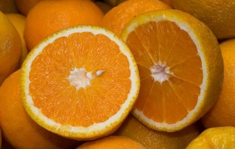Sliced Oranges Stock Photos