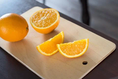 Sliced oranges Stock Photos