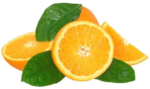 Sliced oranges Stock Photos