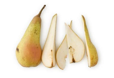 Sliced pear Stock Photos