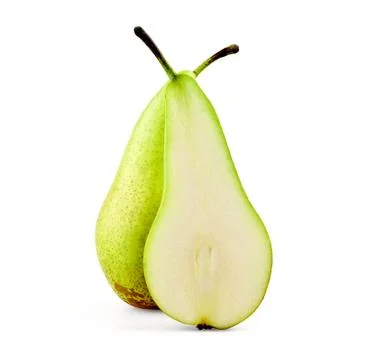 Sliced pear Stock Photos