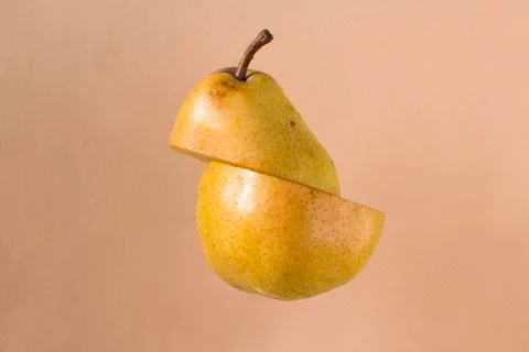 Sliced pear Stock Photos