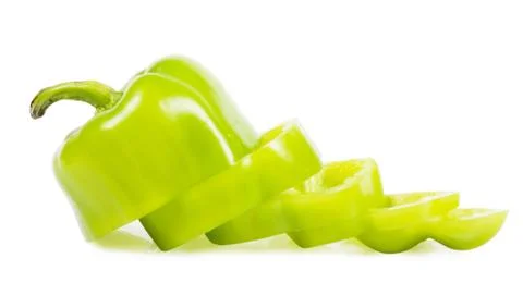 Sliced pepper Stock Photos