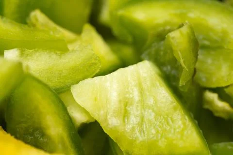 Sliced ??peppers in the background Stock Photos