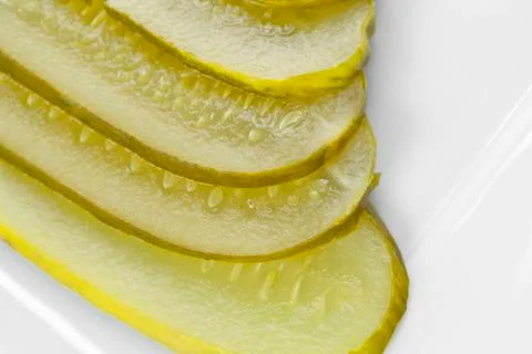 Sliced pickles Stock Photos