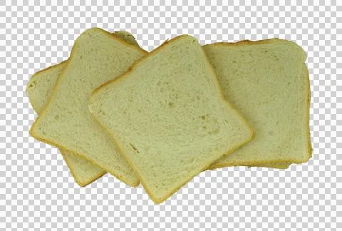 Sliced pieces of bread Stock Photos