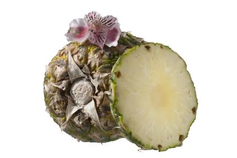 Sliced pineapple Stock Photos