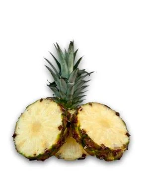 Sliced pineapple Stock Photos