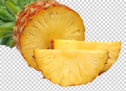 Sliced pineapple Stock Photos