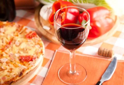 Sliced pizza Stock Photos
