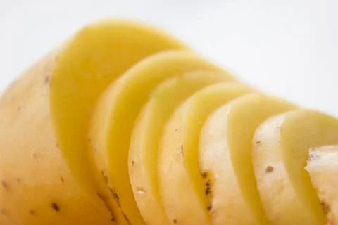Sliced potato Stock Photos
