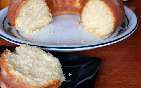 Sliced Pound Cake Stock Photos