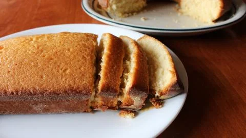 Sliced Pound Cake Stock Photos