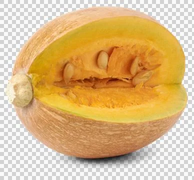 Sliced pumpkin isolated Stock Photos