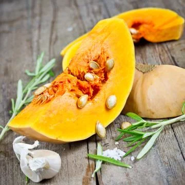 Sliced pumpkin Foto stock