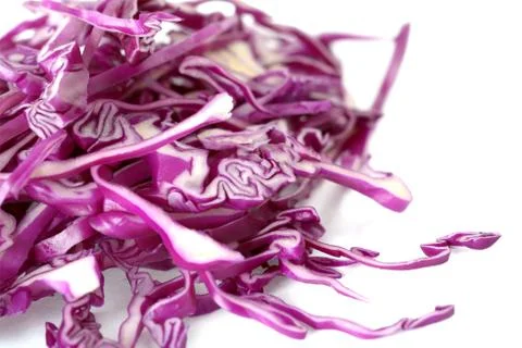 Sliced purple cabbage Stock Photos