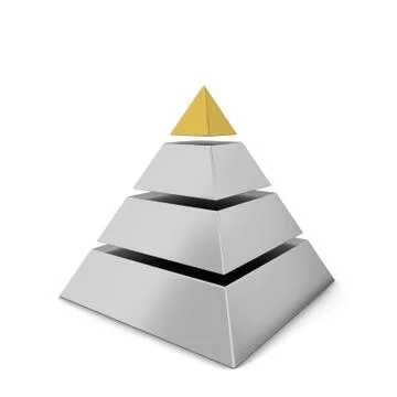 Sliced pyramid chart Stock-Illustration