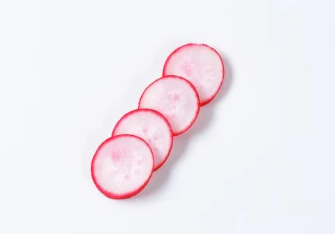 Sliced radish Stock Photos