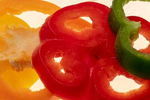 Sliced raw vegetables on white background Stock-Fotos