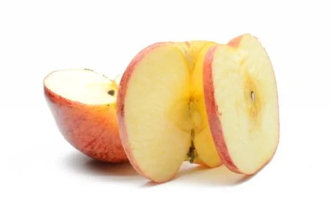 Sliced ??red apple Stock Photos