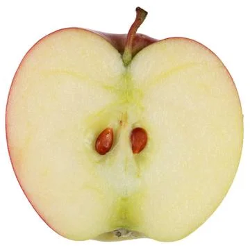 Sliced red apple Stock Photos