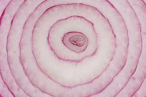 Sliced red onion background Stock Photos