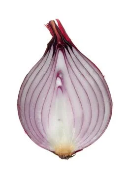 The sliced red onion Stock Photos