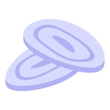 Sliced red onion rings for adding flavor and zest to dishes Stock Illustration