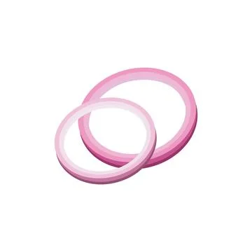 Sliced red onion, vector illustration isolated on white background Stock Illustration
