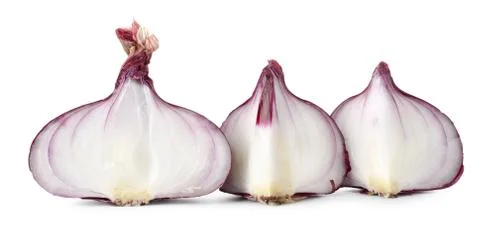 Sliced red onions Stock Photos