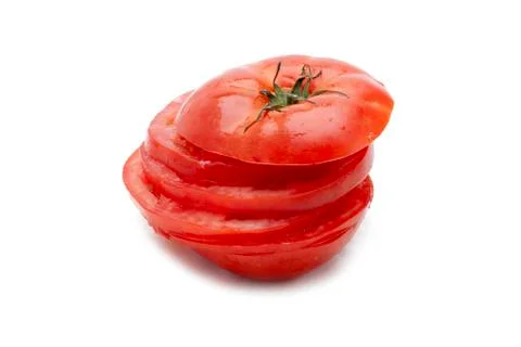Sliced ripe tomato Stock Photos