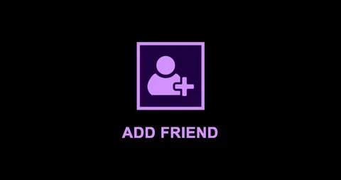 Sliced rotation flip icon logo animated motion graphic add friend. Object iso Stock Footage 85546740