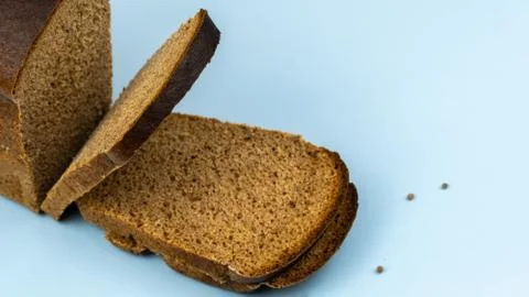 Sliced rye bread close up Foto stock