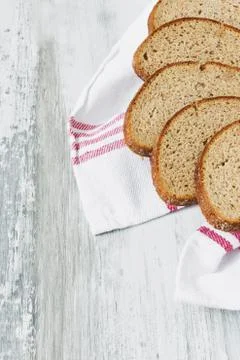 Sliced rye bread Stock Photos