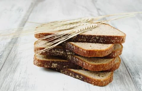 Sliced rye bread Stock Photos